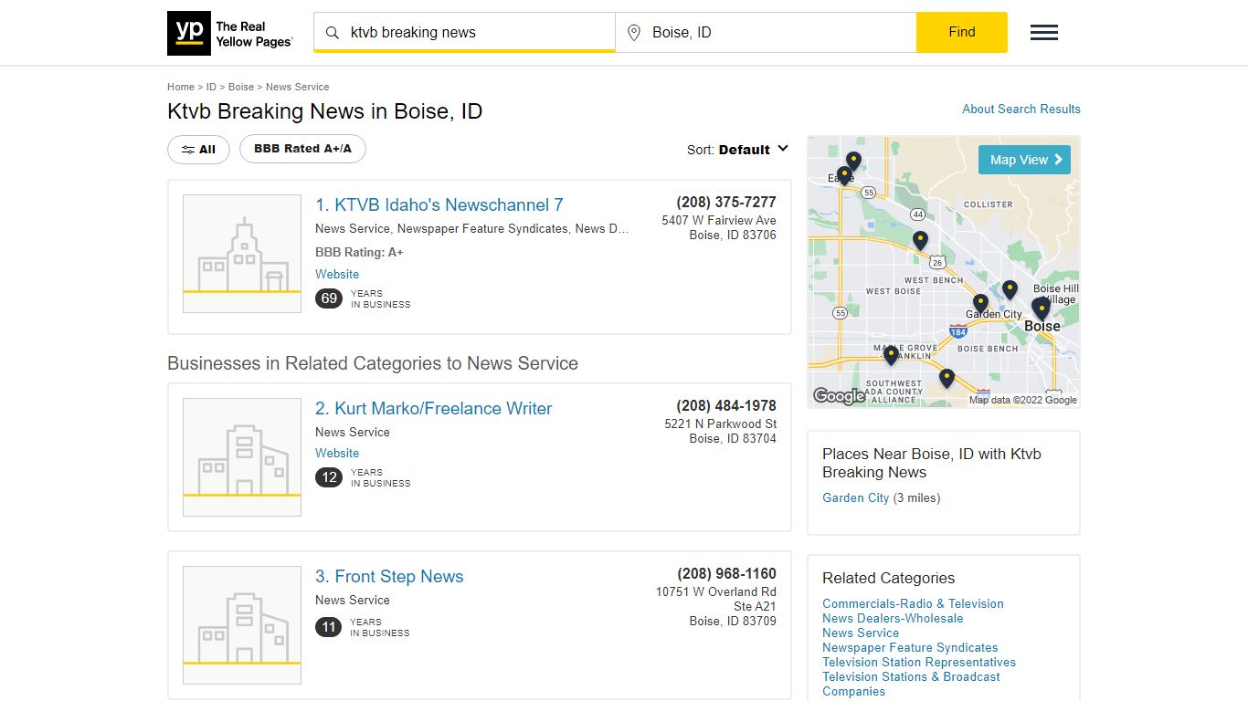 Ktvb Breaking News in Boise, ID with Reviews - YP.com